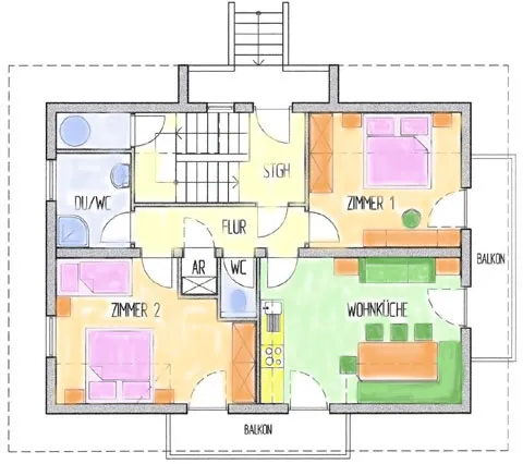 Floor plan Complete Holiday House