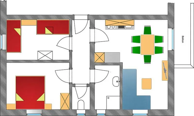 Floor plan Holiday Apartment Type A